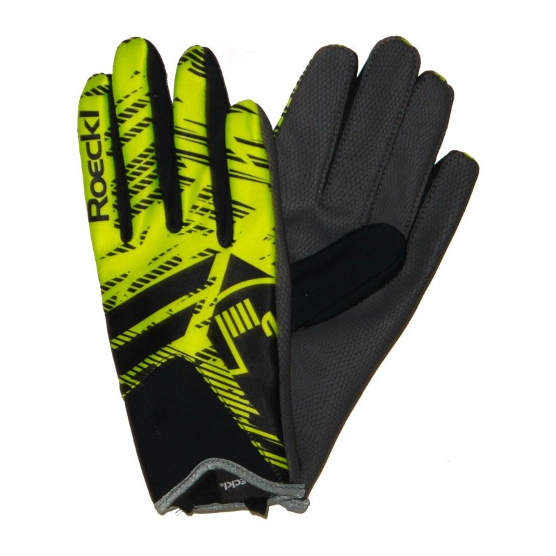Rennen Handschuhe Roeckl LL Livo neon gelb Rennen Handschuhe Roeckl LL Livo neon gelb
